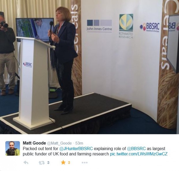 Jackie Hunter speaks at Cereals 2015 