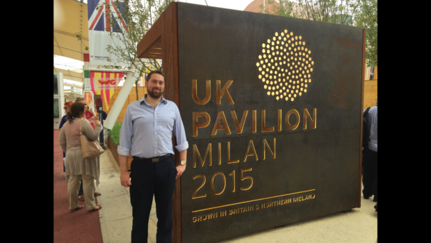 Jon at the UK Pavilion in Milan